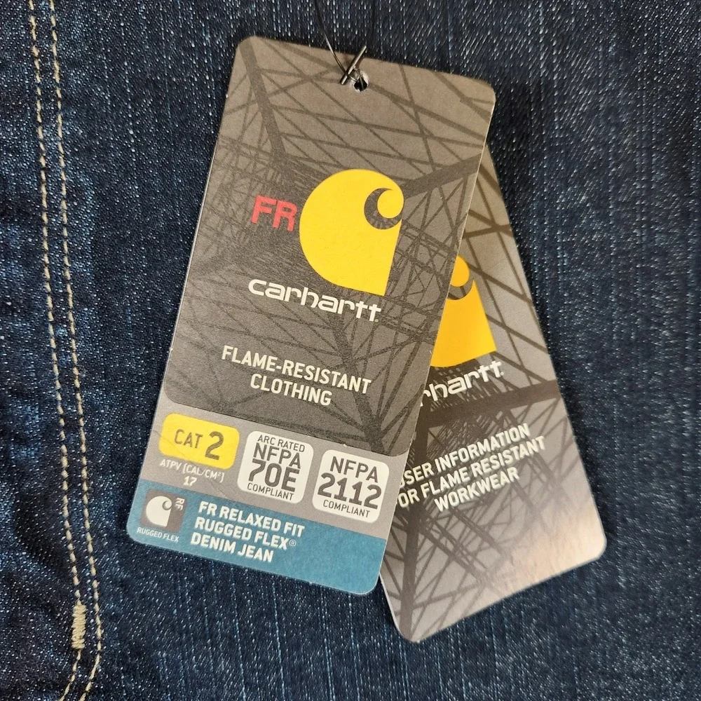 Carhartt FR Relaxed Fit Denim‎ Jeans 48x30 Flame Resistant Workwear NWT